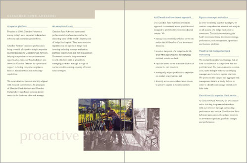 Capabilities Brochure for Gleacher Fund Advisors