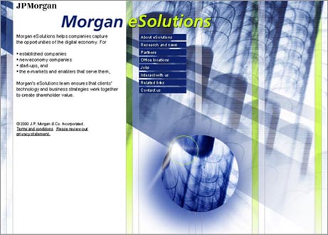 Website for JPMorgan eSolutions